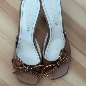 Beautisoles Brown Bow Heels